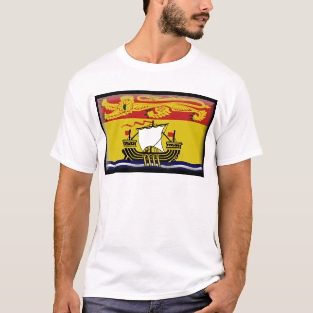 T-shirt Drapeau du Nouveau Brunswick (Canada) (Devant)