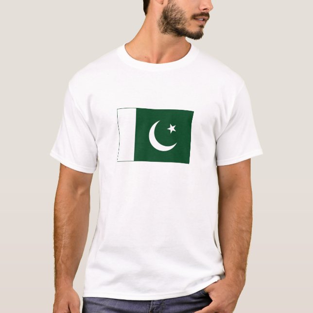 T-shirt Drapeau du Pakistan (Devant)