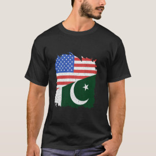 T-shirt Drapeau du Pakistan Amérique États-Unis Fierté pak