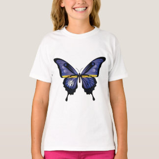 T-shirt Drapeau du papillon Nauru Swallowtail