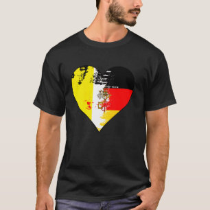 T-shirt Drapeau du patrimoine cardiaque allemand et du Vat