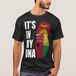 T-shirt Drapeau Du Patrimoine De L'ADN De La Guinée Bissau