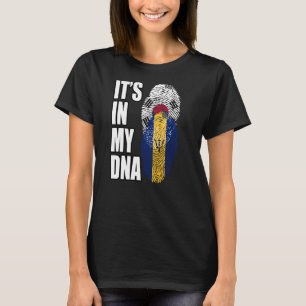 T-shirt Drapeau Du Patrimoine De L'ADN Mélangé De La Barba