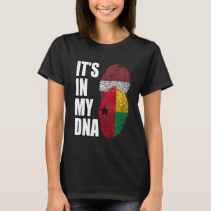 T-shirt Drapeau Du Patrimoine De L'ADN Mélangé En Guinée E
