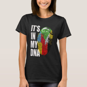 T-shirt Drapeau du patrimoine génétique allemand et coréen
