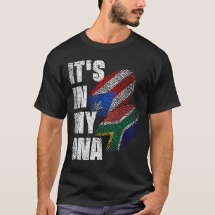 T-shirt Drapeau du patrimoine génétique de l'Afrique du Su