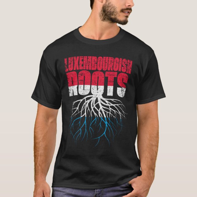 T-shirt Drapeau du patrimoine luxembourgeois des racines (Devant)
