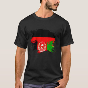 T-shirt Drapeau du patrimoine mixte allemand et afghan