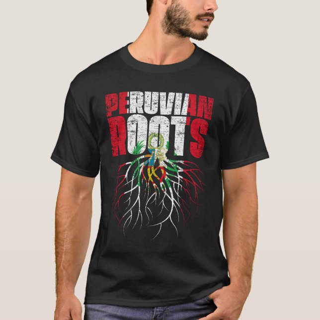 T-shirt Drapeau du patrimoine péruvien (Devant)