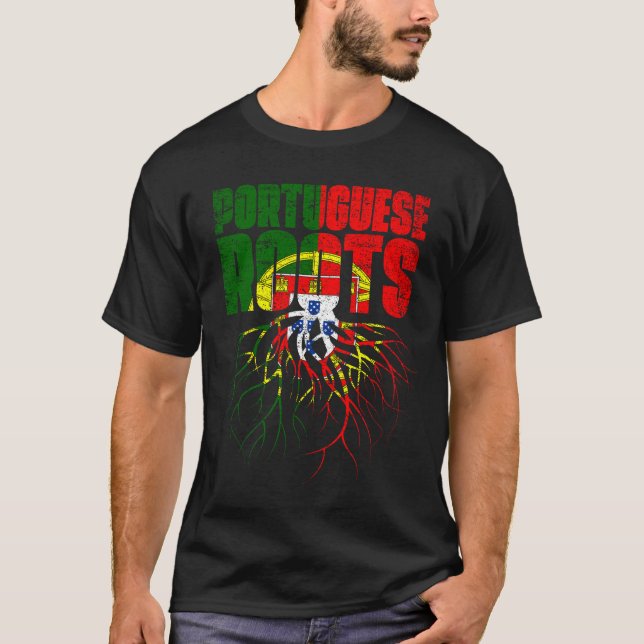 T-shirt Drapeau du patrimoine portugais (Devant)