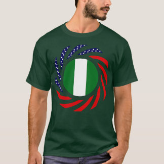 T-shirt Drapeau du Patriote Multinational Nigérian
