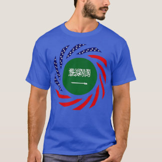 T-shirt Drapeau du Patriote Multinational Saoudien