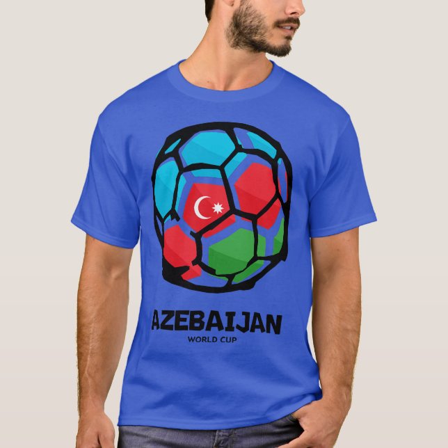 T-shirt Drapeau du pays d'Azerbaïdjan (Devant)