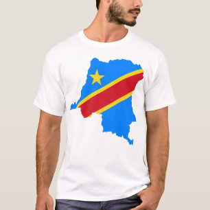 T-shirt Drapeau du pays de la République démocratique du