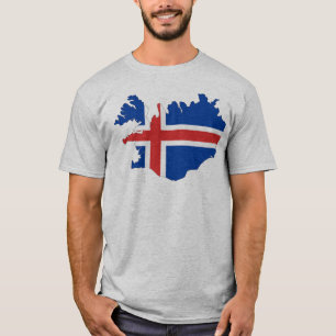 T-shirt Drapeau du pays d'Islande
