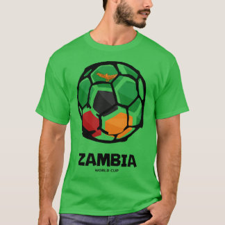 T-shirt Drapeau du pays Zambie
