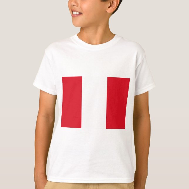 T-shirt Drapeau du Pérou (Devant)