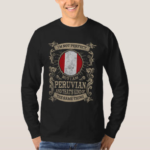 T-shirt Drapeau du Pérou Fiers Péruviens Hommes et Femmes