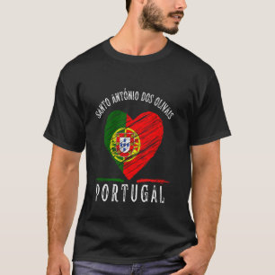 T-shirt Drapeau du Portugal Cœur Santo Antonio Dos Olivais