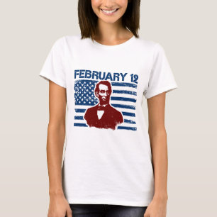 T-shirt Drapeau du président Abraham Lincoln USA