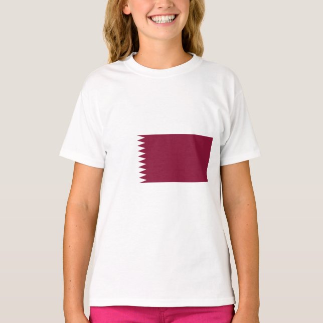 T-shirt Drapeau du Qatar (Devant)