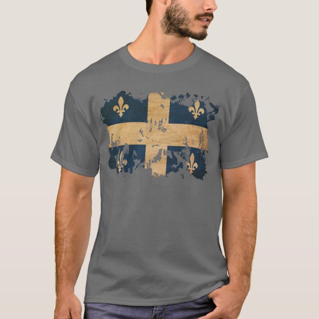 T-shirt Drapeau du Québec (Devant)