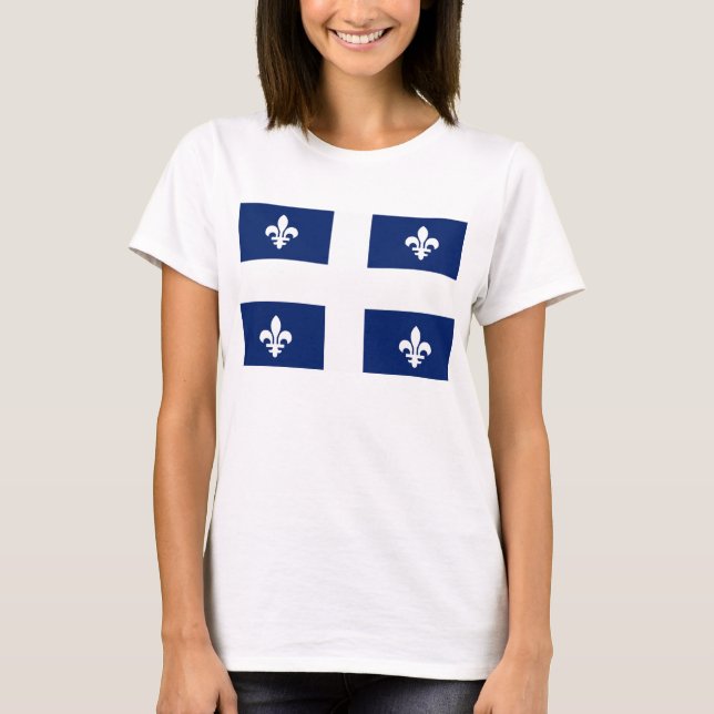T-shirt drapeau du Québec (Devant)