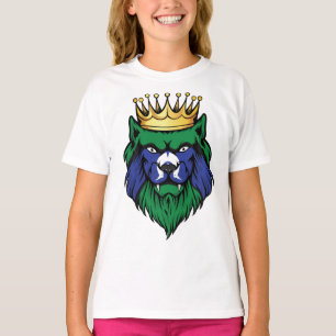 T-shirt Drapeau du roi Lion des îles du détroit de Torres