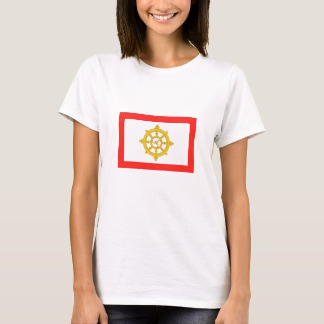 T-shirt Drapeau du royaume de Sikkim (Devant)