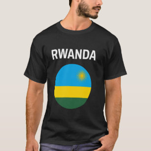 T-shirt Drapeau du Rwanda Moderne