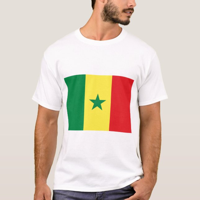 T-shirt Drapeau du Sénégal (Devant)