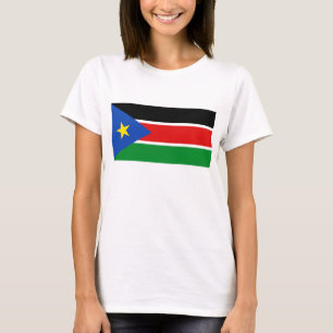 T-Shirt Drapeau du Soudan du Sud x Carte
