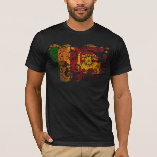 T-shirt Drapeau du Sri Lanka
