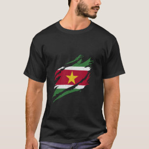 T-shirt Drapeau du Suriname Patrimoine Fierté surinamienne