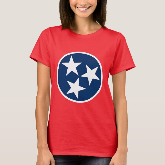T-shirt Drapeau du Tennessee (Devant)