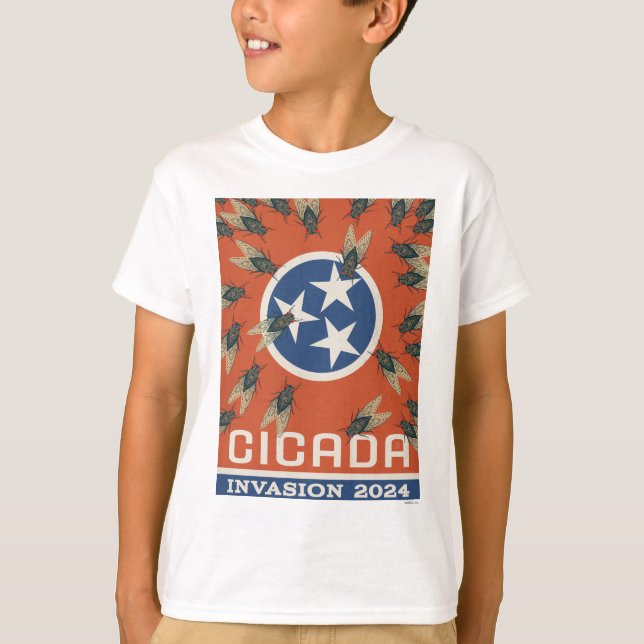 T-shirt Drapeau du Tennessee Invasion du Canada (Devant)