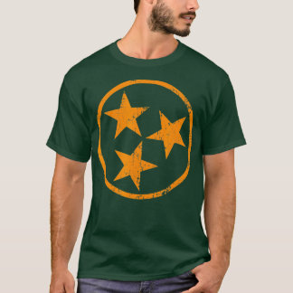 T-shirt Drapeau du Tennessee Vintage Grunge détendu Graphi