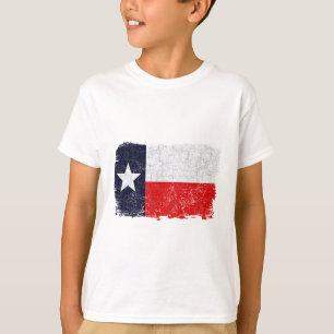 T-SHIRT DRAPEAU DU TEXAS ÂGÉ