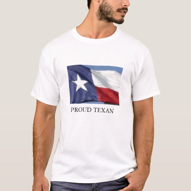 T-SHIRT DRAPEAU DU TEXAS, TEXAN FIER (Devant)