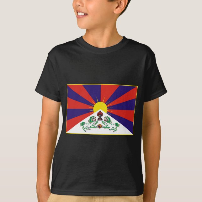 T-shirt Drapeau du Thibet (Devant)