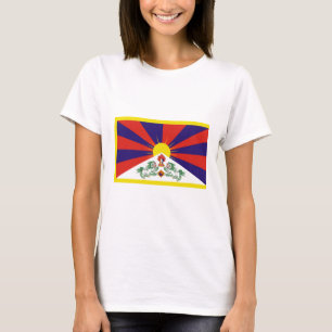 T-shirt Drapeau du Tibet libre