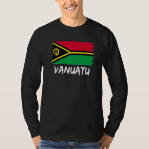 T-shirt Drapeau Du Vanuatu