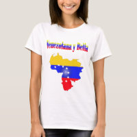 Drapeau du Venezuela typographie tricolore
