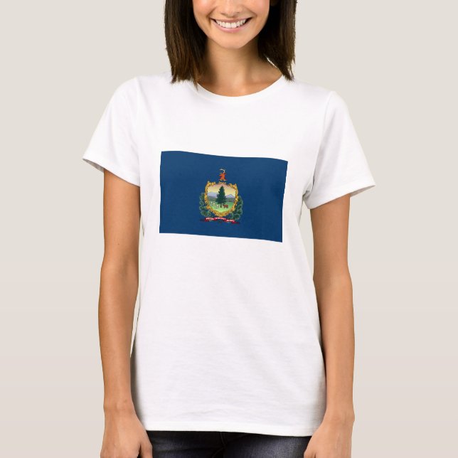 T-shirt Drapeau du Vermont (Devant)