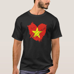 T-shirt Drapeau du Vietnam Je l'aime, c'est dans mon ADN p