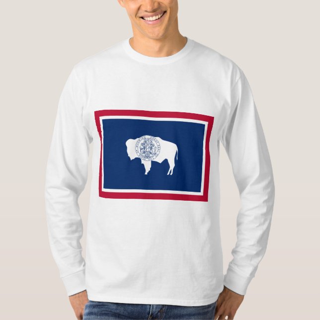 T-shirt Drapeau du Wyoming (Devant)