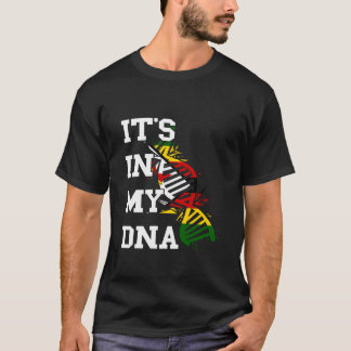 T-shirt Drapeau du Zimbabwe C'est dans ma molécule d'ADN R