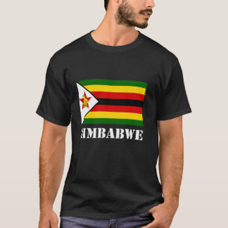 T-shirt Drapeau du Zimbabwe Patrimoine Racines zimbabwéenn