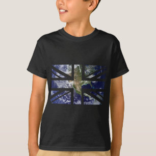 T-shirt Drapeau d'Union Jack les Anglais (R-U) de la terre