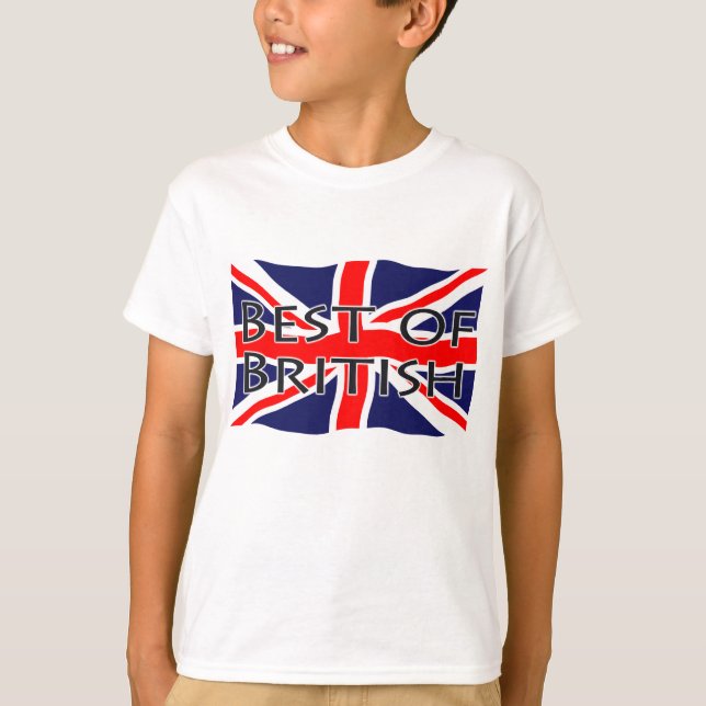 T-shirt Drapeau d'Union Jack - meilleur des Anglais (Devant)